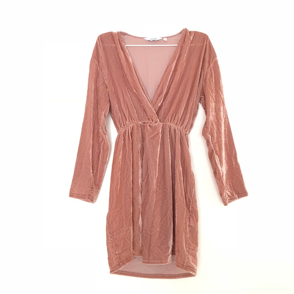 ☀️SALE & Other Stories Light Pink Velvet Dress - Picture 4 of 7